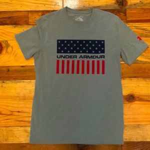 Under Armour American flag tshirt- brand new